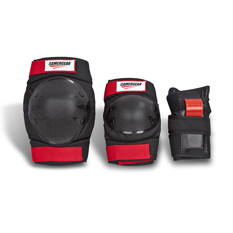 KIDS BLACK SKATE SKATEBOARD BICYCLE PROTECTION PADS 